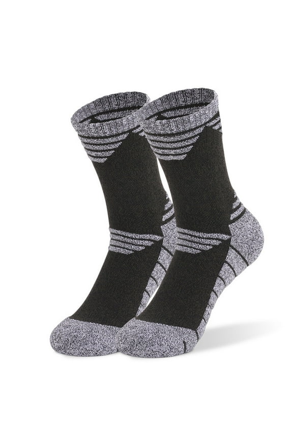 Mens Sock Thermal Thick Comfy Warm Wicking Mid Crew Boot Socks for Winter Outdoor Skiing Climbing