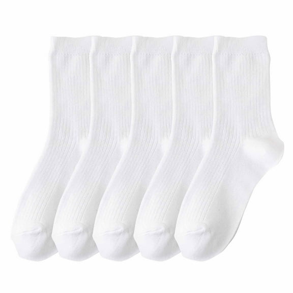 Dagugfen Mens Socks 5 Pack Breathable Wicking Knit Comfy High Elastic Casual Work Sports Athletic Dress Socks