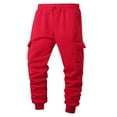thumbnail image 1 of Dagugfen Mens Sweatpants Elastic Waist Loose Fleece Lined Comfy Thermal Casual Workout Outdoor Cargo Pants, 1 of 5
