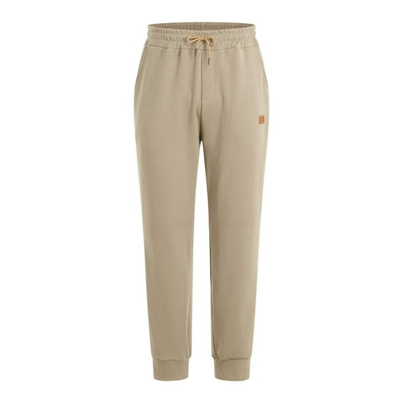 Dagugfen Mens Sweatpants Fall Winter High Waist Fitted Comfy Casual Workout Athletic Pants with Pockets