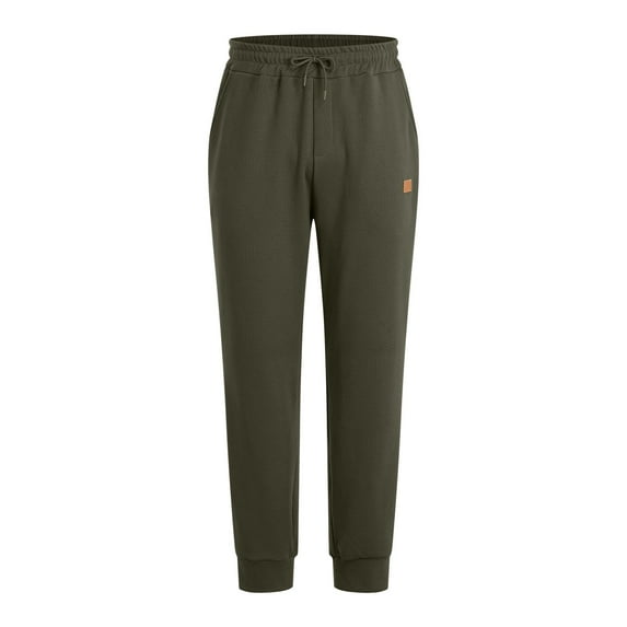 Dagugfen Mens Sweatpants Fall Winter High Waist Fitted Comfy Casual Workout Athletic Pants with Pockets