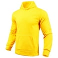 thumbnail image 1 of Dagugfen Mens Sweatshirts Hoodie Pullover Drawstring Fitted Leisure Running Fall Tops Pocket Solid Color, 1 of 2