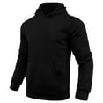 thumbnail image 1 of Dagugfen Mens Sweatshirts Hoodie Pullover Drawstring Fitted Leisure Running Fall Tops Pocket Solid Color, 1 of 2