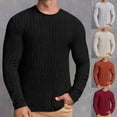 thumbnail image 1 of Dagugfen Mens Tops Long Sleeve Crew Neck Warm Tight Lightfleece Pullover Casual Base Shirts Fall Winter, 1 of 6