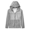 thumbnail image 1 of Dagugfen Mens Tops Outwear with Hood Long Sleeve Sun Protection Thin Lightweight Outdoor Hiking Shirts, 1 of 7