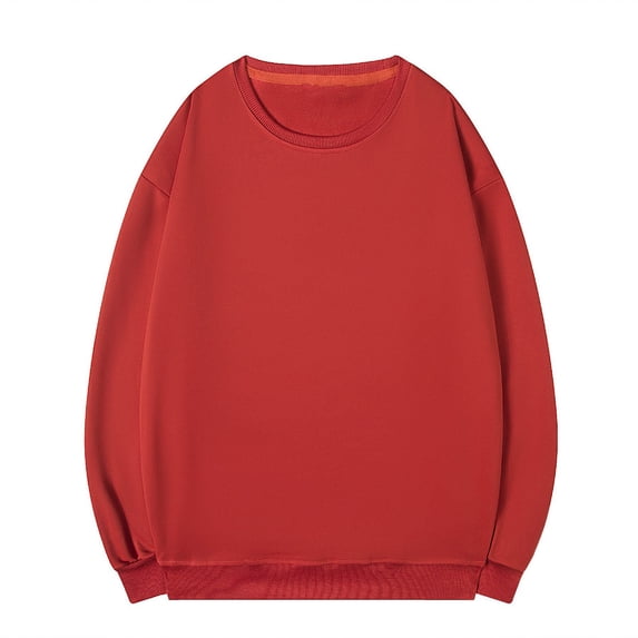 Dagugfen Mens Tops Sweatshirts Long Sleeve Round Neck Pullover Loose Comfy Leisure Sports Basic Tops for Camping