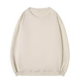 thumbnail image 1 of Dagugfen Mens Tops Sweatshirts Long Sleeve Round Neck Pullover Loose Comfy Leisure Sports Basic Tops for Camping, 1 of 6
