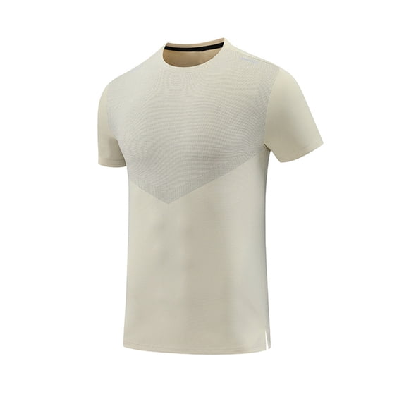 Dagugfen Mens Tshirts Short Sleeve Side Split Color Block Lightweight Gym Running Trainning Athletic Shirts