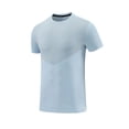 thumbnail image 1 of Dagugfen Mens Tshirts Short Sleeve Side Split Color Block Lightweight Gym Running Trainning Athletic Shirts, 1 of 4