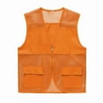 thumbnail image 1 of Dagugfen Mens Vests Mesh Breathable Fishing Multi-pockets Photography Travel Hiking Waistcoat Jacket for Women, 1 of 7