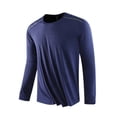 thumbnail image 1 of Dagugfen Oversized Shirts for Men Long Sleeve Lightweight Basic Tees Loose Fitting Crew Neck Casual Workout Tops, 1 of 9