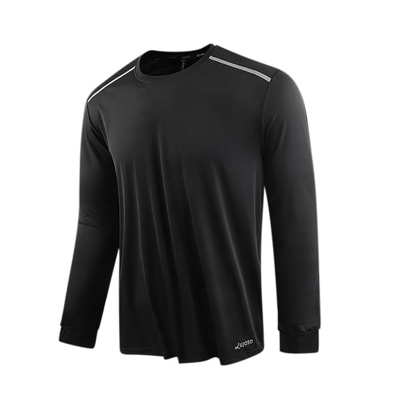 Dagugfen Oversized Shirts for Men Long Sleeve Lightweight Basic Tees Loose Fitting Crew Neck Casual Workout Tops