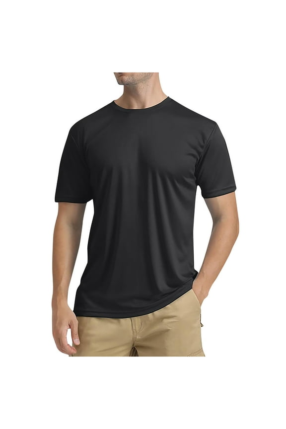 Pajama Tops for Men Crew Neck Slim Fitted Comfy Lightweight Short Sleeve Shirts for Sleepping