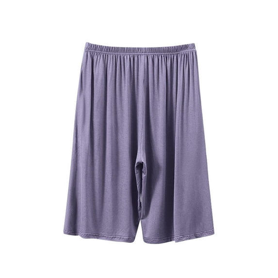 Dagugfen Plus Size Pajamas for Men Shorts High Waist Loose Thin Comfy Homewear Casual Shorts for Sleep