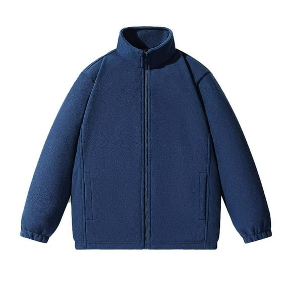 Dagugfen Plus Size Fall Winter Shirts for Men Long Sleeve Zip up High Neck Warm Comfy Casual Sweatshirts with Pockets