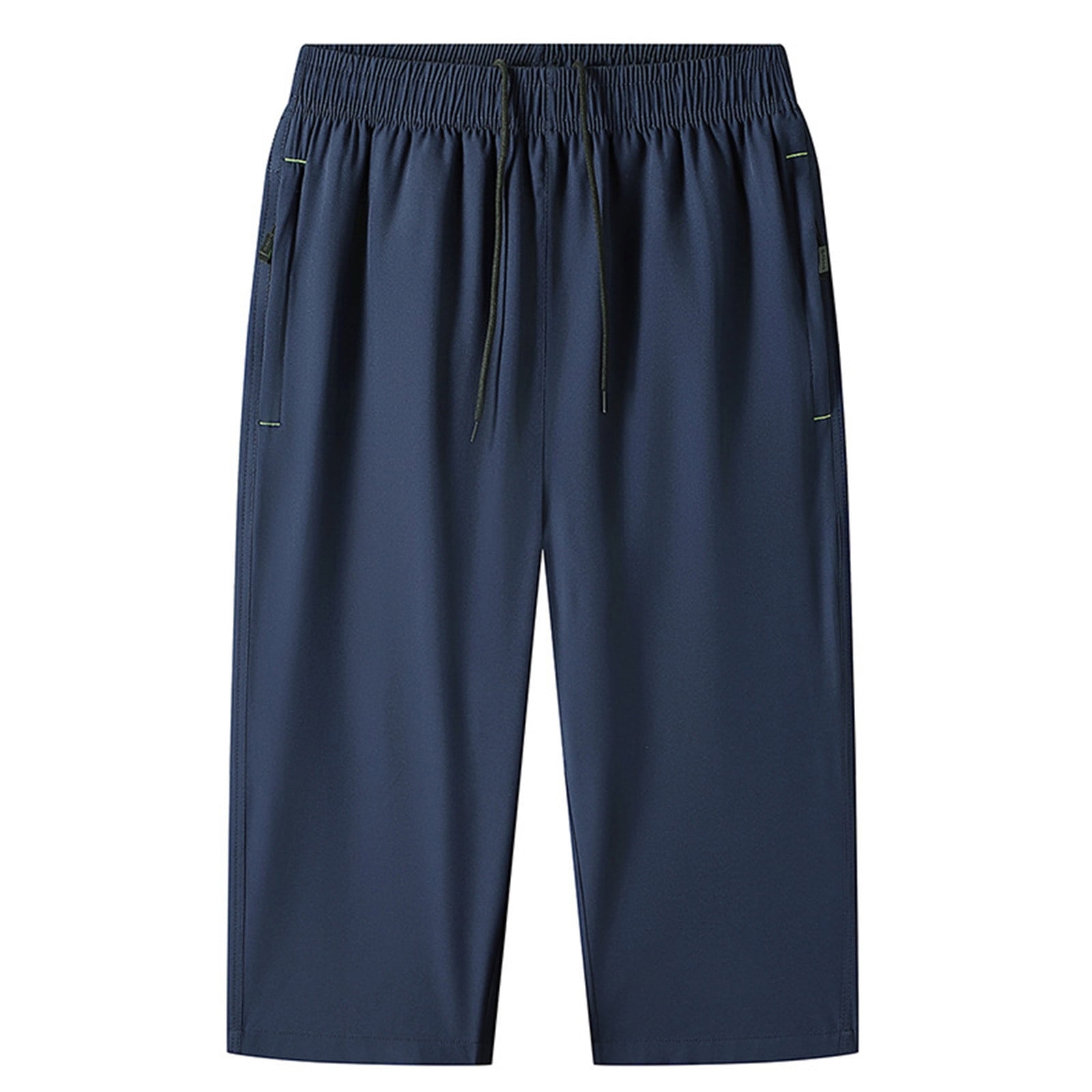 Mens Plus-Size Slim-Fit Solid-Color Capri Dress Pants main image 1