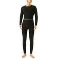 thumbnail image 1 of Dagugfen Plus Size Mens Pajamas Sets 2 Pieces Long Sleeve Thick Warm Tops Leggings Pants Fleece Comfy Sleepwear Outfits, 1 of 3