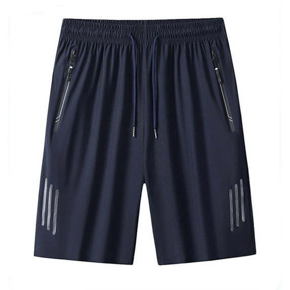 Dagugfen Plus Size Mens Shorts Elastic Waist Drawstring Stretch Loose Lightweight Beach Home Casual Shorts