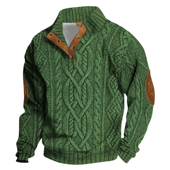 Dagugfen Plus Size Mens Tops Sweatshirts Long Sleeve Button V Neck Pullover Vintage Casual Travel Shirts