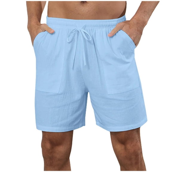 Dagugfen Plus Size Shorts for Men Drawstring Elastic Waist Lightweight Loose Travel Casual Shorts with Pockets
