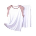 thumbnail image 1 of Dagugfen Plus Size Summer Outfits for Men Pajamas Round Neck Tank Tops Shorts Comfy Casual Pjs Sets Fashion, 1 of 3
