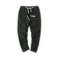 thumbnail image 1 of Dagugfen Plus Size Sweatpants for Men Drawstring Elastic Waist Comfy Running Athletic Cropped Pants, 1 of 9