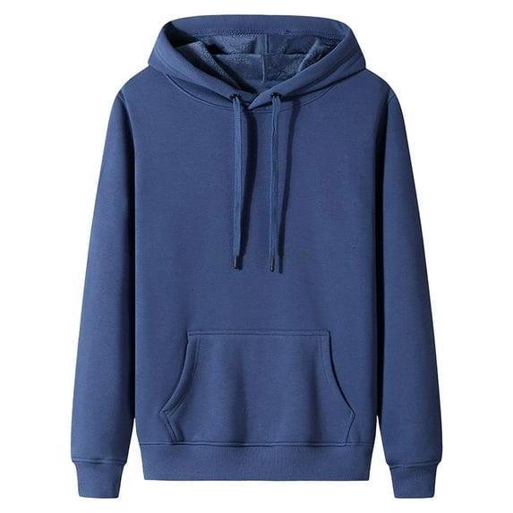 Dagugfen Plus Size Sweatshirts for Men Hoodie Snowwear Long Sleeve Drawstring Thick Fleece Warm Comfy Casual Sweatshirts