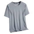 thumbnail image 1 of Dagugfen Plus Size Workout Shirts for Men Short Sleeve Crewneck Breathable Lightweight Comfy Athletic Tops, 1 of 4
