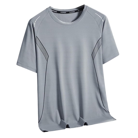 Dagugfen Plus Size Workout Shirts for Men Short Sleeve Crewneck Breathable Lightweight Comfy Athletic Tops