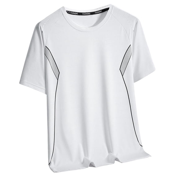 Dagugfen Plus Size Workout Shirts for Men Short Sleeve Crewneck Breathable Lightweight Comfy Athletic Tops