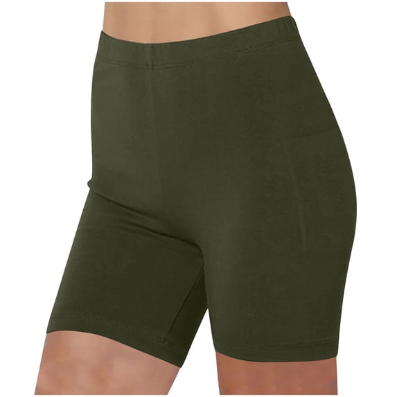 Dagugfen Plus Size Yoga Shorts for Women Elastic High Waist Workout Biker Shorts with Pockets Activewear Athletic Short Pants S-5XL