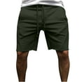 thumbnail image 1 of Dagugfen Shorts for Men Elastic Waist Drawstring Fitted Casual Stretch Summer Beach Athletic Shorts, 1 of 6