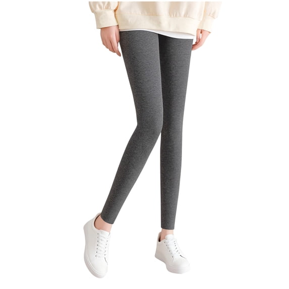 Dagugfen Slim Leg Legging for Women Ribbed Knit Stretchy Skinny Elastic High Waist Base Layer Yoga Workout Pants