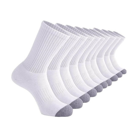 Dagugfen Socks for Men 5 Pack Crew Wicking Breathable Comfy Lightweight Outdoor Sports Athletic Soccer Socks