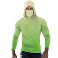 thumbnail image 1 of Dagugfen Summer Shirts for Men Hoodie Mask Long Sleeve Sun Protection Slim Gradient Color Comfy Casual Tops for Fishing, 1 of 5