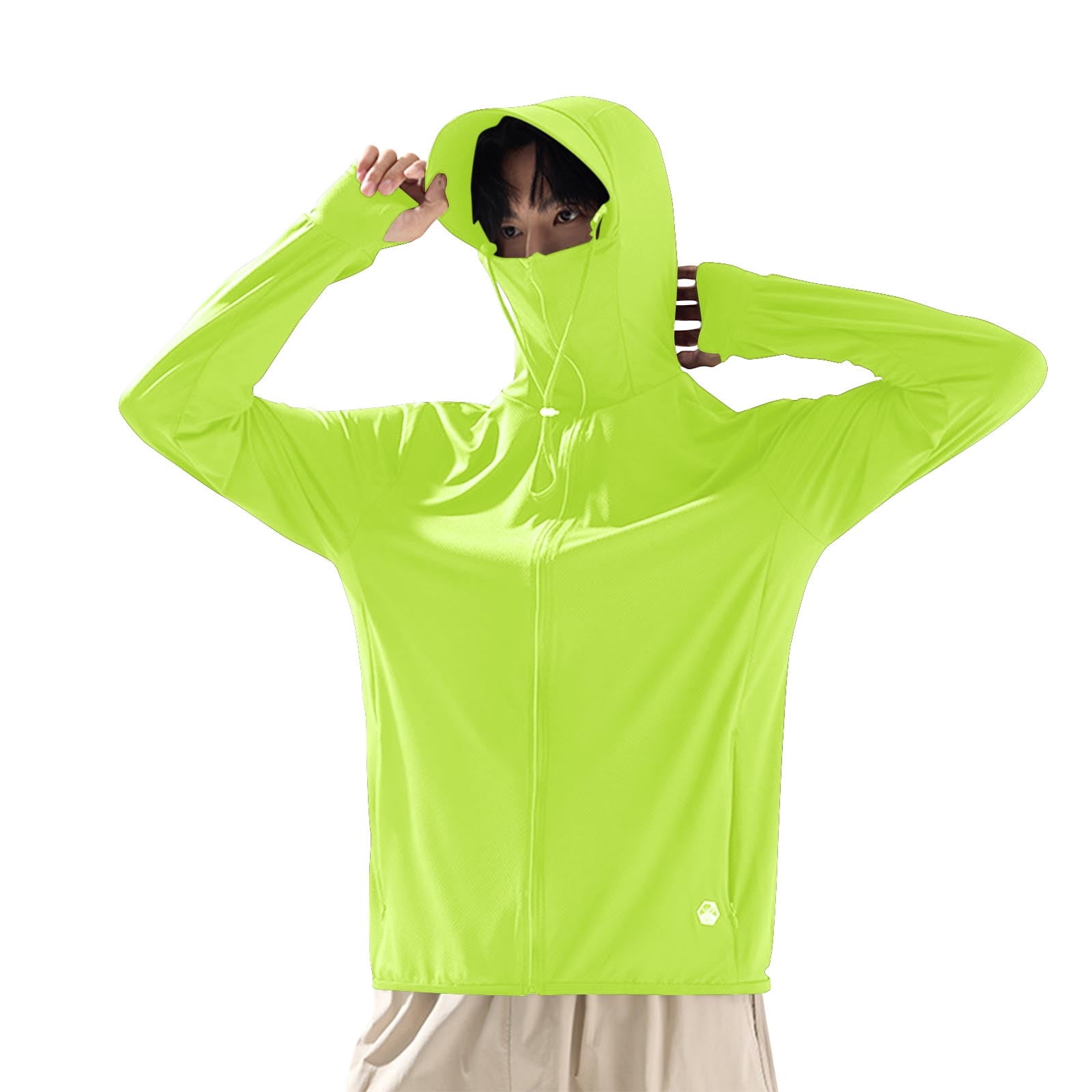 Dagugfen Sun Protection Long Sleeve Shirts for Men Full Zip up ...