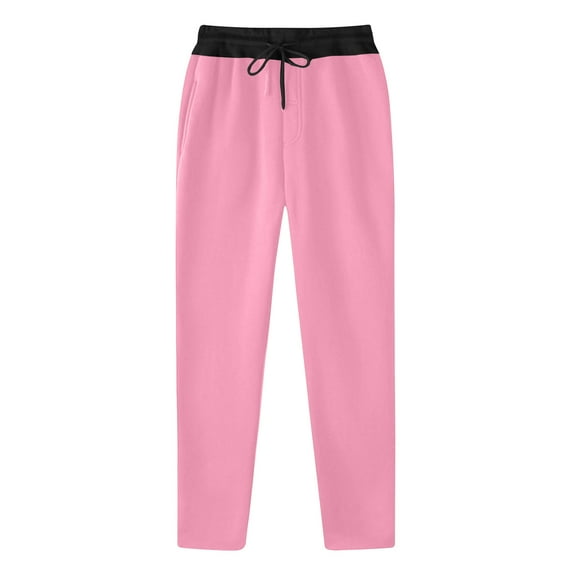 Dagugfen Sweatpants for Men Drawstring Elastic Waist Fitted Color Block Comfy Casual Workout Running Pants Fall Winter