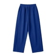 thumbnail image 1 of Dagugfen Sweatpants for Men Drawstring Elastic Waist Full Length Fleece Warm Athletic Pants with Pockets(M,Blue), 1 of 6