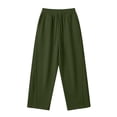thumbnail image 1 of Dagugfen Sweatpants for Men Drawstring Elastic Waist Full Length Fleece Warm Athletic Pants with Pockets(S,Army Green), 1 of 6