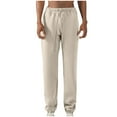thumbnail image 1 of Dagugfen Sweatpants for Men Elastic Waist Drawstring Comfy Lightfleece Workout Athletic Pants Fall Winter, 1 of 4