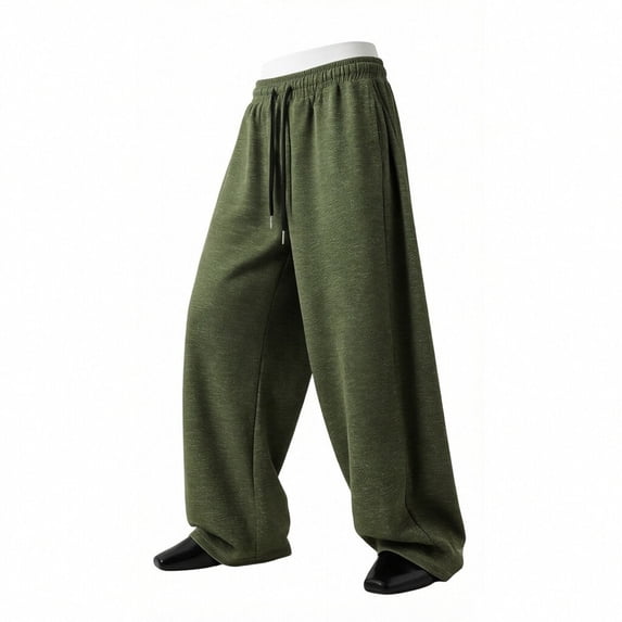 Dagugfen Sweatpants for Men Loose Fitted Drawstring Elastic Waist Full Length Breathable Pants Sports Casual Basketball Trousers
