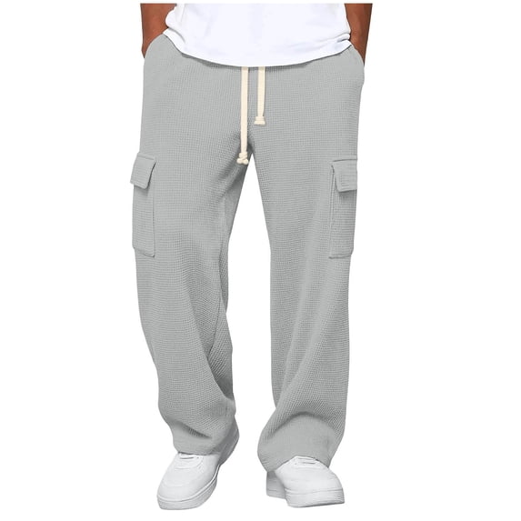 Dagugfen Sweatpants for Men Loose Fitted Drawstring Elastic Waist Running Basketball Pants with Pockets