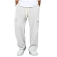 thumbnail image 1 of Dagugfen Sweatpants for Men Loose Fitted Drawstring Elastic Waist Running Basketball Pants with Pockets, 1 of 7