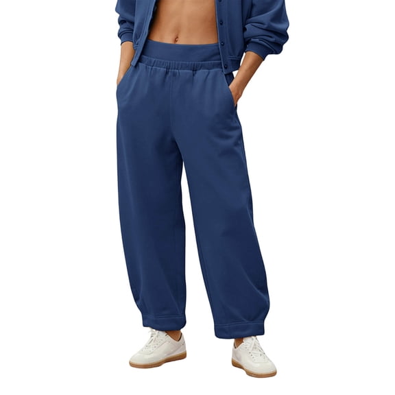 Dagugfen Sweatpants for Men Loose Fitted Elastic Waist Full Length Activewear Athletic Casual Pants with Pockets Solid Color