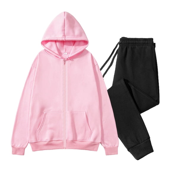 Dagugfen Sweatsuits Men 2 Piece Outfit Black Sweatpants and Zip up Hoodie Long Sleeve Sweatshirts Comfy Lightfleece Casual Fall Outfits