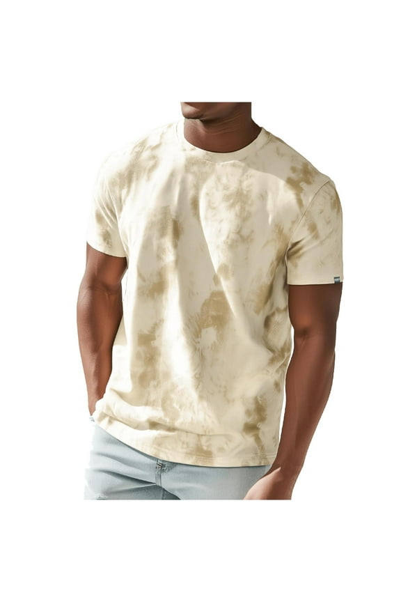 T Shirts for Men Summer Crew Neck Short Sleeve Loose Comfy Travel Casual Tee Shirts Fashion