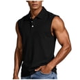 thumbnail image 1 of Dagugfen Tank Tops for Men Quarter Zip Sleeveless Collared Neck Pullover Shirts Dressy Casual Base Layer Workwear Tops, 1 of 8