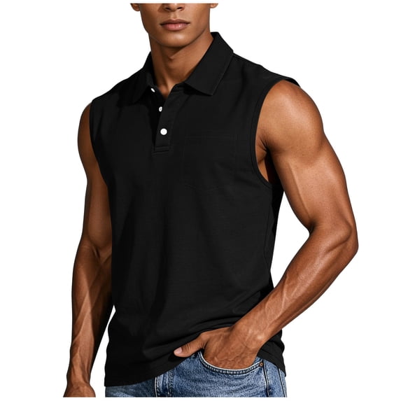 Dagugfen Tank Tops for Men Quarter Zip Sleeveless Collared Neck Pullover Shirts Dressy Casual Base Layer Workwear Tops