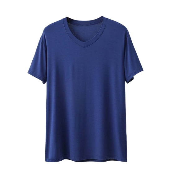 Dagugfen Tee Shirts for Men Short Sleeve Crew Neck Soft Breathable Comfy Loungewear Sleepe Pajama Tops