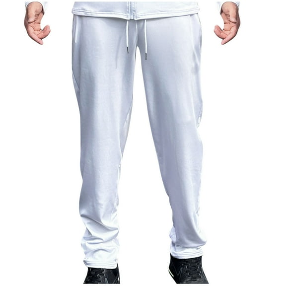 Dagugfen Trackpants for Men Stretch Dreawstring Loose Fleece Warm Comfy Workout Sports Hiking Pants